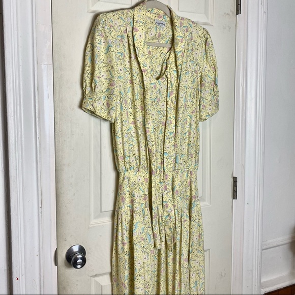patty o neil Dresses & Skirts - Patty O Neil Vintage dress yellow floral 12